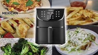 5 RECETAS SENCILLAS EN LA FREIDORA DE AIRE |  Probando la airfryer