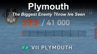 Plymouth - The BIGGEST enemy throw I’ve ever seen - World of Warships Legends - Stream Highlight