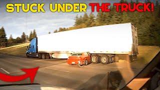 AMERICAN TRUCK DRIVERS DASH CAMERAS | Idiot Try To Get Rear Ended, Brake Check, Middle Finger! #208