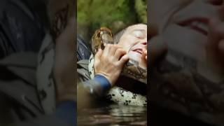 Pithon catched man man vs wild #fish #survivalskils #automobile #food #discovery