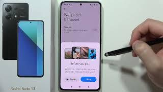 How to Turn OFF Auto Wallpaper Change on Redmi Note 13 - Disable Wallpaper Carousel