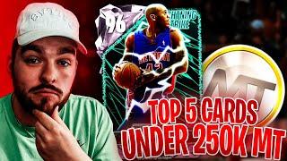 RANKING THE TOP 5 CARDS UNDER 250K MT IN NBA 2K25 MyTEAM!!