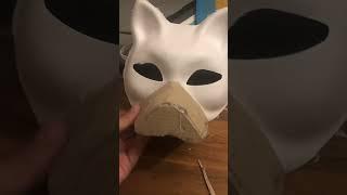 How to make a therian mask snout #therian #theriangear #tutorial