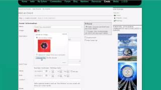 Global EcoVillage Community Network Tutorial - Part 09 - Events