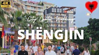 Shëngjin Center & Promenade (Shetitorja) Walking Tour Albania Rafaello Ermiri [4K Ultra HD/60fps]