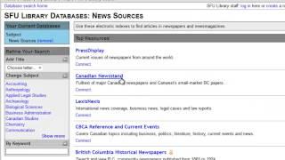 Finding News Sources