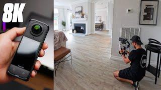 Behind the Scenes + Actual Shots! Real Estate Video Shoot - Shot on Insta360 X4 in 8K!