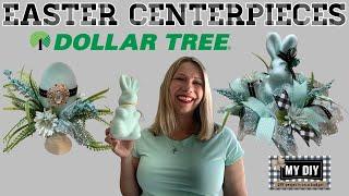 DOLLAR TREE DIY EASTER CENTERPIECE | FLOCKED BUNNY CENTERPIECE | PEDESTAL EGG | HIGH END LOOK!