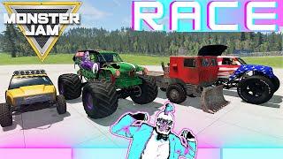 Monster Jam INSANE Racing and Crashes #6 | BeamNG Drive