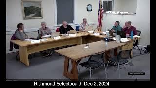 Richmond Meetings    12 -2-2024