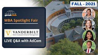 Owen Vanderbilt Adcom Q&A | Owen MBA Admissions | #MBA Spotlight #BSchool Fair Nov 2021