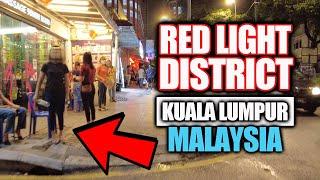 Red Light District Kuala Lumpur Changkat Bukit Bintang Malaysia - Massage Girls Walk (4k HDR)