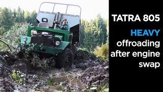 Tatra 805 / Ford V6 2.8 engine offroad test