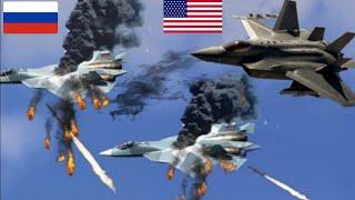 World Shock! First Battle of US F-16 and Russian SU-57 Look What Happened!!!