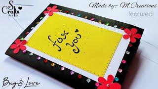 Gift Card | Featured | Gift ideas |Made by: M Creations| Birthday Card | Anniversary Card | S Crafts