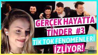 ANNA DENİZ''ENES BATUR GERÇEK HAYATTA TİNDER 3'' İZLİYOR! w/tiktok fenomenleri