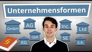 Unternehmensformen erklärt: GmbH, AG, UG, GbR, Inc., Ltd uvm. einfach erklärt!
