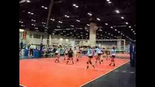 AAU Nationals 2013 Kelly Stewart #5 Coastline Volleyball Club Bradenton FL