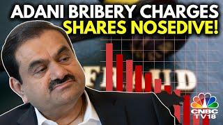 Adani Bribery & Fraud Allegations: Adani Group Shares See Sharp Fall | Adani Group | N18V