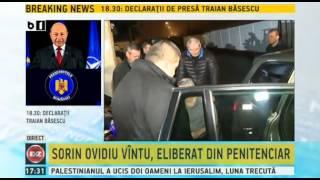 Sorin Ovidiu Vintu, eliberat din inchisoare