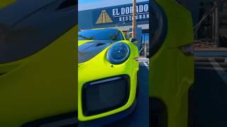 Lime Green Porsche GT2 RS #porsche #gt2rs #trending #supercars #shorts