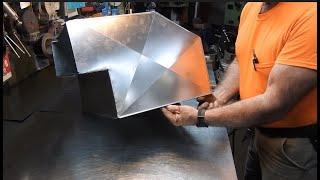 Sheet Metal Hack:  Short Plenum Radius-Close Quarters