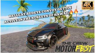 The Crew Motorfest | 4 MAN Dodge Charger SRT Hellcat Redeye Convoy! LOUD WHINES & POPS