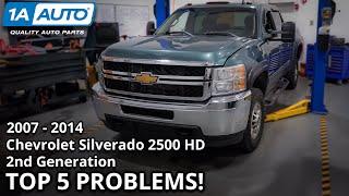 Top 5 Problems Chevrolet Silverado 2500 Truck 2007-2014 2nd Generation