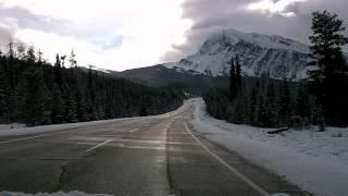 Icefields Parkway In Winter, Southbound Part 1, from Jasper to Endless Chain Ridge