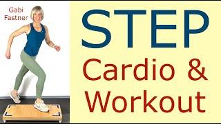  32 min. Step cardio & workout | Fatburner mit ca. 3000 Schritten & 250 Kcal verbrennen, im Stehen