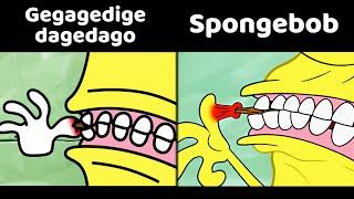 Spongebob vs Gegagedigedagedago cartoon Animation (Cotton Eye Joe)