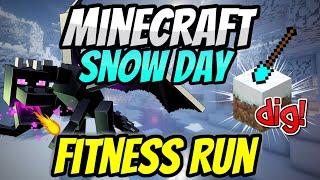 ️ Minecraft Snow Day️ Fitness Run | Brain Break | GoNoodle Inspired