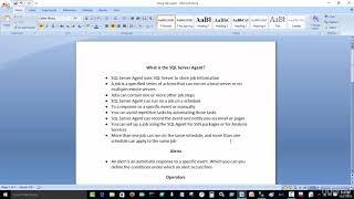 034 The importance of using SQL Server Agent