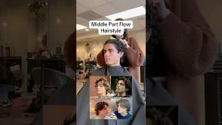 How to get the middle part flow hairstyle 