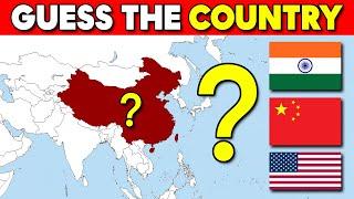 Guess The Country on The Map | Geography Quiz Challenge