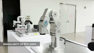 cpc DB0 industrial robot arm crossing singularity