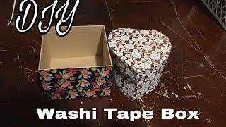 DIY washi tape box DOLLAR TREE TUTORIAL collab with retro faerie craft tutorials