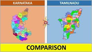 Karnataka vs Tamil nadu State Comparison | Gdp | Area | India | 2022