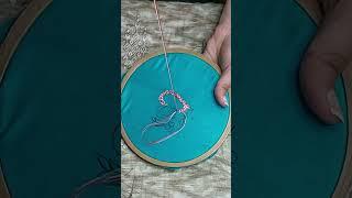 Handcraft Pretty Embroidery Design using Herring Bone Stitch