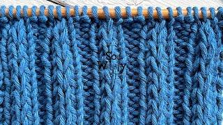 How to knit a very special Rib stitch (two rows only!) - So Woolly