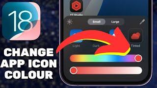 iOS 18: How to Change App icon Color!