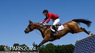 Karl Cook leads a trio of perfect runs in Round 1 of equestrian individual jumping | Paris Olympics