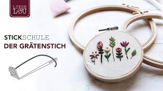 Grätenstich sticken