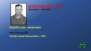 Jingles Eleições 2020 | Jean Galvão (PSD) - Vereador Assis/SP