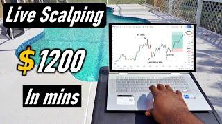 Scalping Strategy That Made me $1200 in 120 mins - Live Scalping