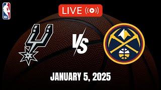 NBA LIVE! SPURS vs NUGGETS | 2024-25 NBA SEASON | January 5, 2025 | NBA 2K25