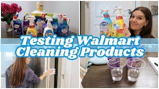 Testing Walmart Cleaning Products | Great Value vs Name Brand Cleaners 