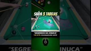 TUTORIAL - Saida em 3 Tabelas #snooker #sinuca #sinuquinha #dicasdesinuca #comojogarsinuca