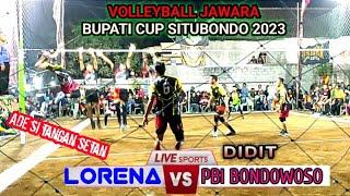 Pertandingan sangat mencekam | ADE Si tangan setan | LORENA vs PBI BONDOWOSO | Bupati cup 2023