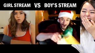 Girl's Stream vs Boy's Stream on Christmas Day